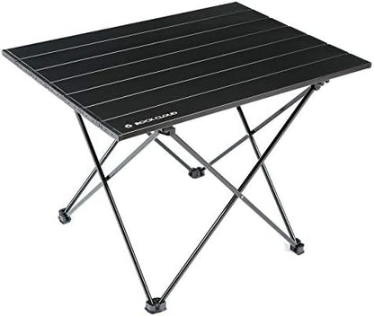ROCK CLOUD Portable Camping Table Ultralight Aluminum Camp Table Folding Beach Table for Camping Hiking Backpacking Outdoor Picnic, Size M
