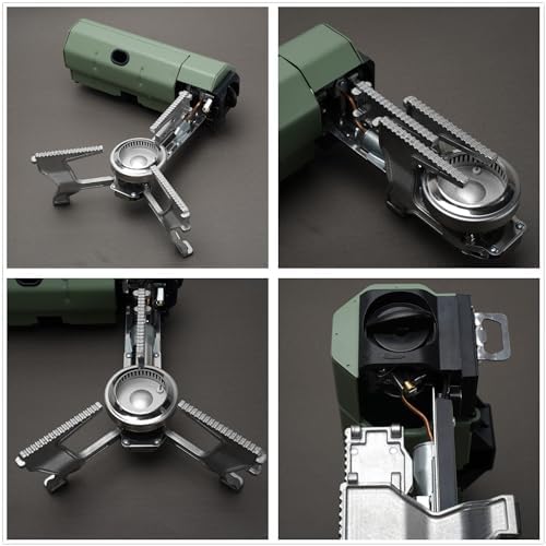 Foldable Gas Camping Stove with Bottle Opener, Backpacking Tool, GS330