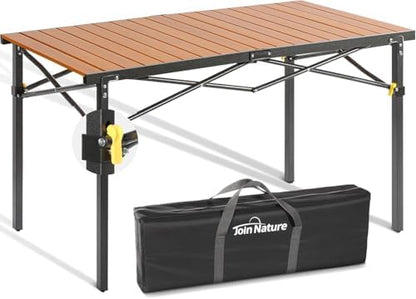 Join Nature 46.4" Large Camping Table for 2-6 People, Heavy Duty Foldable
