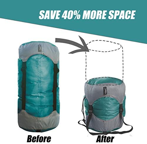 Frelaxy Compression Sack, Ultralight Sleeping Bag Stuff Sack, 40% More Storage! 11L/18L/30L/45L/52L, Compression Stuff Sack - Space Saving Gear for Camping, Hiking, Backpacking
