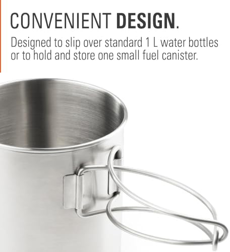 GSI Outdoors Glacier Stainless Bottle Cup, Large, 24 fl oz, Camp Cup
