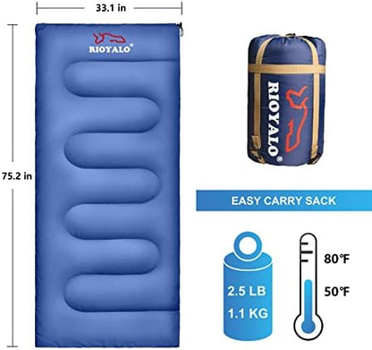 Compact Lightweight Sleeping Bags for Adults, Warm Weather Camping