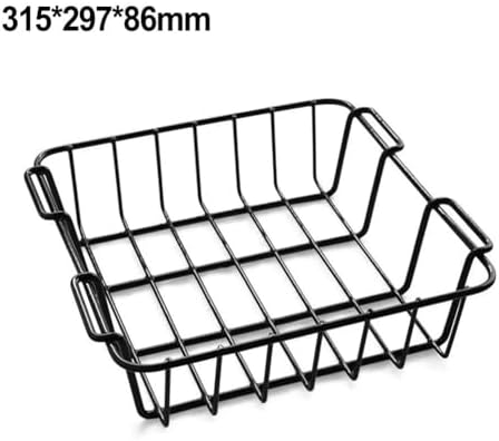 Camping Cooler Basket Iron Storage Rack, Fits 281x241x92mm and 315x297x86mm Coolers, Partition Organizer for Food, Fruits, Drinks, Portable and for Outdoor Camping and Picnic(315 * 297 * 86mm)