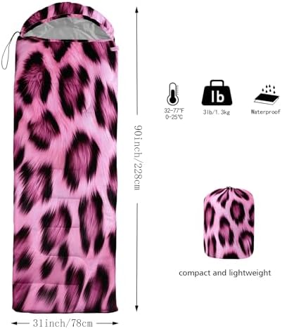QOOMO Camping Sleeping Bags,3 Season Warm & Cool Weather,Lightweight,Waterproof Sleeping Bags for Adults & Kids,Traveling,and Outdoors,Camping Gear Equipment