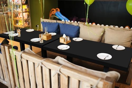 homing Rectangle Table Cloth Cover 5 Foot Black Elastic Fitted Tablecloth