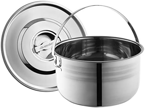 Wealers Camping Cookware Set - Compact Stainless Steel Campfire Cooking Pots and Pans | Combo Kit with Travel Tote Bag | Rugged Outdoor Cook Set for Hiking | Barbecues | Beach