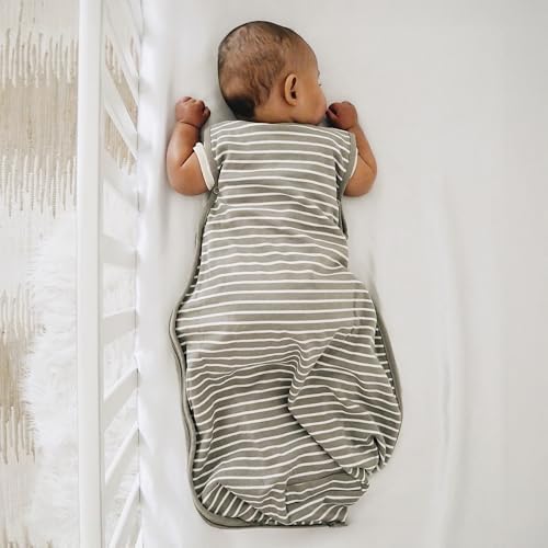 Woolino 4 Season Ultimate Baby Sleep Sack – Merino Wool & Organic Cotton Baby Sleep Bag, Universal Size Wearable Blanket, Adjustable Sleep Sack for Baby 2–24 Months - Earth