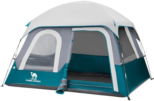 CAMEL CROWN 4/6 Person Tent Waterproof Lightweight Portable Backpacking Tent for Outdoor Camping Hiking