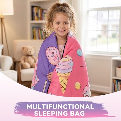 Kids Sleeping Bag for Camping, Lightweight 3 Season Cold Weather Warm Bag