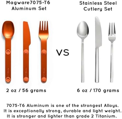 FULL WiNDSOR - MAGWARE Magnetic Travel Camping Cutlery Utensils Set