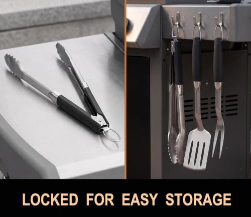 Grill Utensils Set,BBQ Tools Kit Grilling Accessories for Outdoor Barbecue
