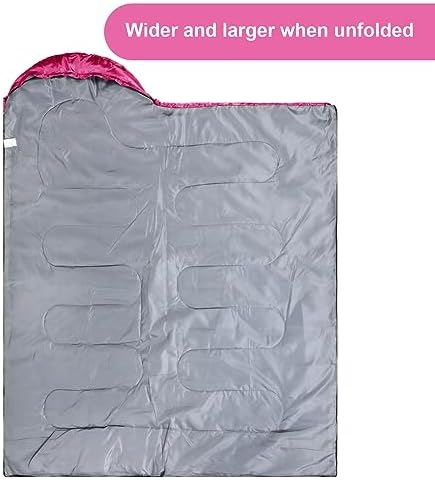 Tudomro 2 Pcs Camping Sleeping Bag for Adults Lightweight Packable Waterproof Camping Gear Equipment to Keep Warm for Outdoor Backpacking Hiking Travel