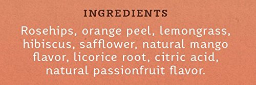 Stash Tea Mango Passionfruit Herbal Tea - Naturally Caffeine Free, Non-GMO Project Verified Premium Tea with No Artificial Ingredients, 20 Count (Pack of 6) - 120 Bags Total