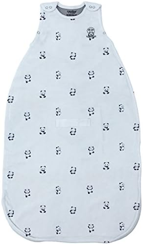 Woolino 4 Season Ultimate Baby Sleep Sack – Merino Wool Baby Sleep Bag, Organic Cotton, Temperature Regulating Wearable Blanket, Adjustable Sleep Sack 2–24 Months, All Season - Panda