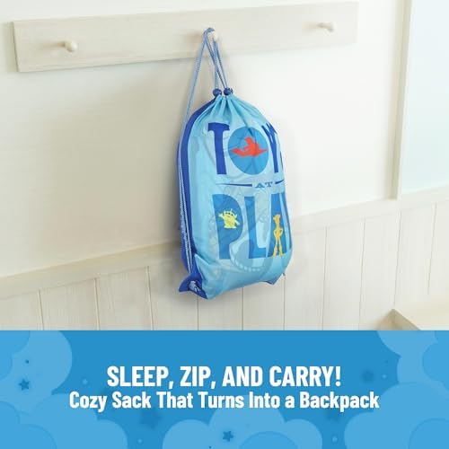 Jay Franco Disney Toy Story Slumber Sack - Cozy & Warm Kids Lightweight Slumber Bag - Featuring Woody and Buzz Lightyear (Official Disney Pixar Product)