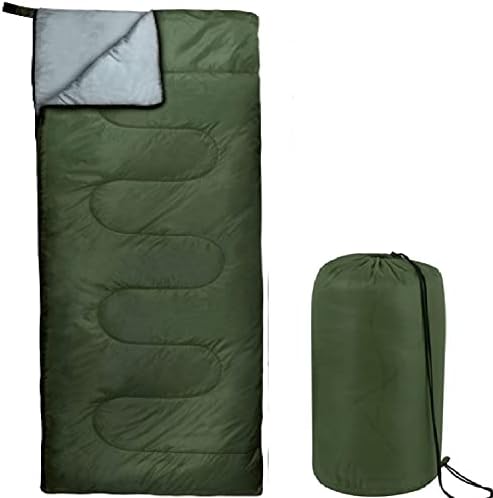 Envelope Sleeping Bags 4 Seasons Warm or Cold Lightweight Indoor Outdoor Sleeping Bags for Adults, Backpacking, Camping