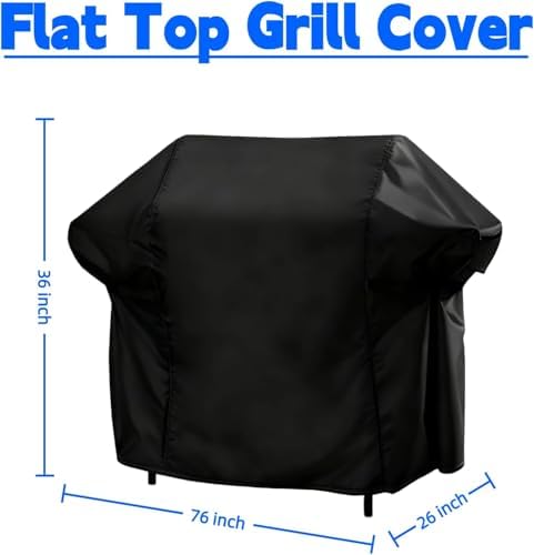 76 in Large Flat Top Grill Cover for Weber for CharBroil 4-6 Burner Griddle
