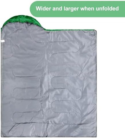 Tudomro 2 Pcs Camping Sleeping Bag for Adults Lightweight Packable Waterproof Camping Gear Equipment to Keep Warm for Outdoor Backpacking Hiking Travel