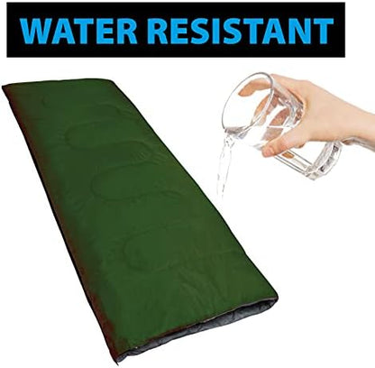 Envelope Sleeping Bags 4 Seasons Warm or Cold Lightweight Indoor Outdoor Sleeping Bags for Adults, Backpacking, Camping