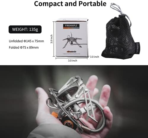 Fire-Maple Blade 2 Portable Camping and Backpacking Stove with Preheat Tube