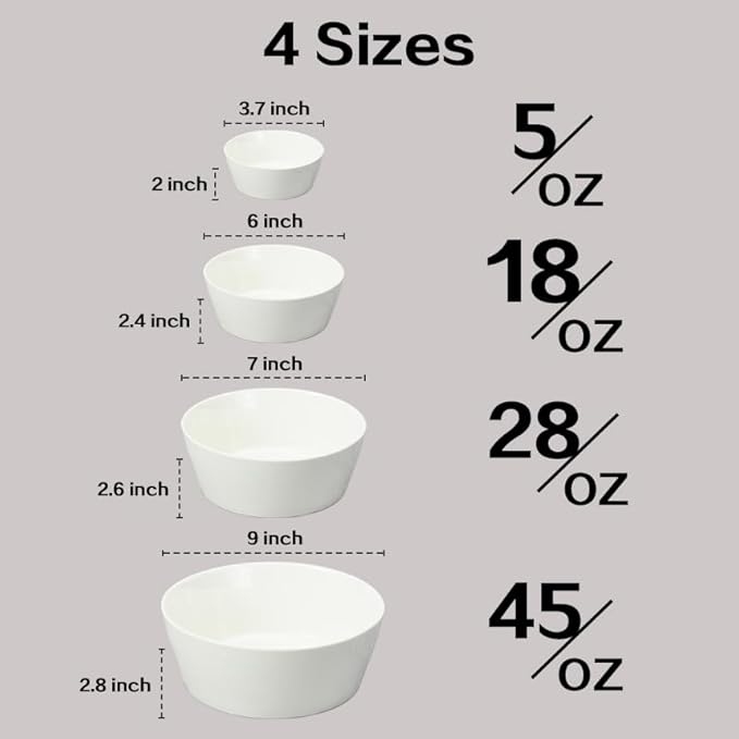 Bone China Cone Shape, Bowl 5oz, Case of 6