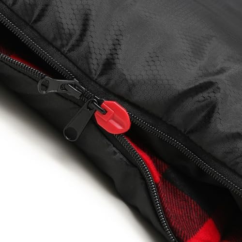 LONDTREN Large 0 Degree Sleeping Bags for Adults Cold Weather Sleeping Bag Camping Winter Below Zero 20 15 Flannel Big and Tall XXL