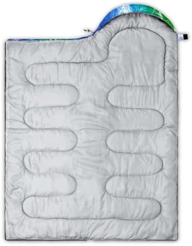 Axolotl Blue Gamepad Sleeping Bag,Waterproof Lightweight Gaming Sleeping Bag Game Console Camping Bag for Boys Teens,Warm and Cool Weather Green Portable Sleeping Bag for Camping Outdoor Indoor