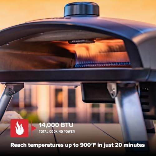 Nexgrill Tabletop Ora 12" Propane Gas Pizza Oven Cooker with Foldable Leg