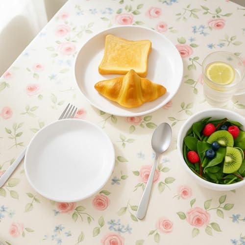 Wheat Straw Dinnerware Set for 4, 16PCS Unbreakable Plates Bowls Cups, Microwave & Dishwasher Safe Plastic Dishes, Lightweight Reusable Dinnerware for Kitchen, Camping, RV & Dorm (White)