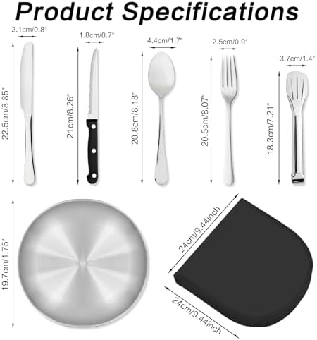 Camping Utensils, Camping Essentials 2-4 Person 11pcs/21PCS with Spoons Plates Forks Knives Travel Utensils with Case, Accessories Set for Grill Outdoor Car Picnic Essentials