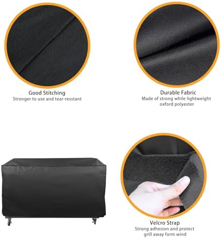 Grill Cover for Royal Gourmet Grill GD401 GD402 GB8000 GB8003 GB4001, 60 inch CR6008 Heavy Duty Waterproof UV Resistant Cover, Outdoor Barbeque Grill Accessories