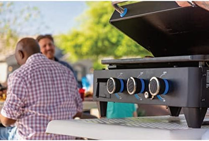 Pit Boss 3-Burner Propane Gas Non-Stick Ceramic Coated Rust-Resistant Portable Lift-Off and Stationary Griddle Grill with Hard Cover, 536-Sq. In. (29" L x 18" W) Cooking Space, 36,000 BTU, Black