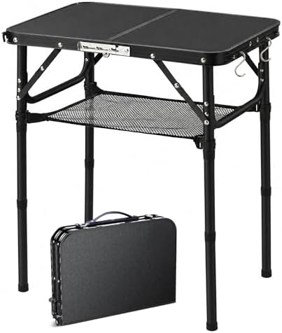 YUFIFAIRY Small Folding Table Portable, 24''L x16''W Foldable Camp Table
