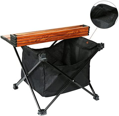 ROCK CLOUD Portable Camping Table Ultralight Aluminum Camp Table with Storage Bag Folding Beach Table for Camping Hiking Backpacking Outdoor Picnic, Small