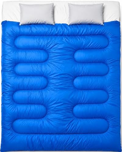 MalloMe Sleeping Bags for Adults Cold Weather & Warm - Backpacking Camping Sleeping Bag for Kids 10-12, Girls, Boys - Lightweight Compact Camping Essentials Gear Accessories Hiking Sleep Must Haves