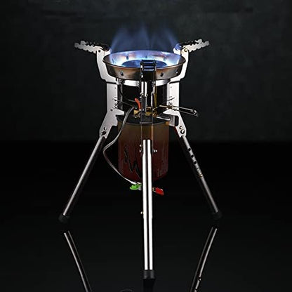 One-piece Camping Gas Stove High Power Portable Foldable Burner Camping Picnic Windproof Stove Backpaking Camp Cooker BRS-69