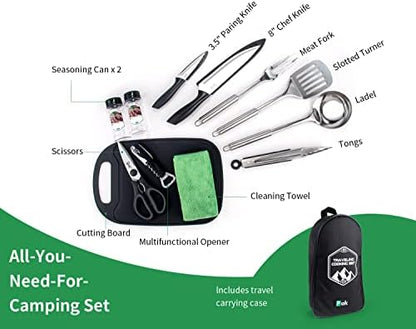 Pak Camping Cookware, Camp Kitchen, Camp Cookware, Camping Utensils Set, Camping Kitchen Set, Camping Cooking Set, Camping Cooking Utensils, Camping Cookware Set, Camping Accessories Cooking, RV Camp
