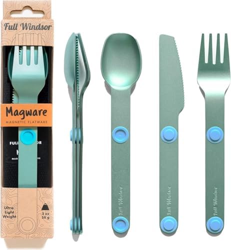 FULL WiNDSOR - MAGWARE Magnetic Travel Camping Cutlery Utensils Set