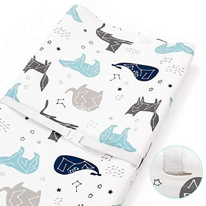 BROLEX Changing Pad Covers for Baby: Boy Girls Ultra Stretchy Soft 2 Pack Space Planet