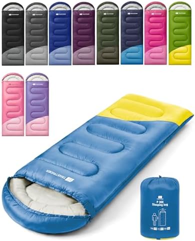 Sleeping Bags for Adults,Compact Lightweight Backpacking Sleeping Bag with Compression Sack for Youth, Camping Essentials Gearfor Hiking Travel Climbing Outdoor&Indoor Use