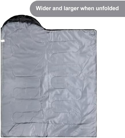 Tudomro 2 Pcs Camping Sleeping Bag for Adults Lightweight Packable Waterproof Camping Gear Equipment to Keep Warm for Outdoor Backpacking Hiking Travel