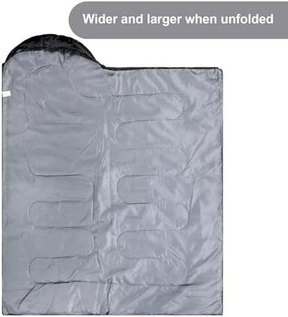 Tudomro 2 Pcs Camping Sleeping Bag for Adults Lightweight Packable Waterproof Camping Gear Equipment to Keep Warm for Outdoor Backpacking Hiking Travel