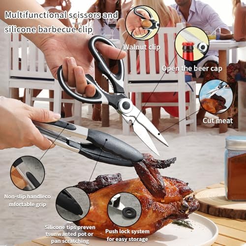 Berglander Camping Essentials, Camping Cooking Utensils Set, Camping Accessories Gear Must Haves, Come with Camping Silverware Sets, Plates and Cups, Great for Outdoor Stove, Picnic, BBQ