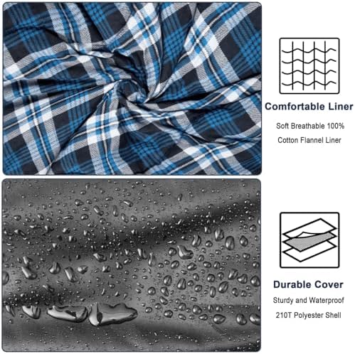 0 Degree Cotton Flannel Double Sleeping Bag for Adults