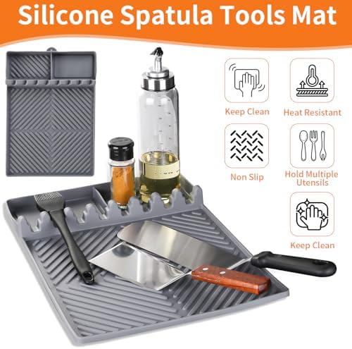 Find law Silicone Tools Mat for Griddle & Kitchen Countertop