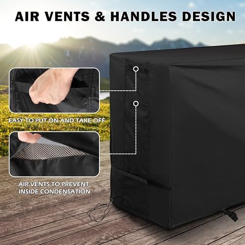 Griddle Cover for Royal Gourmet PD4001 4 Burner Propane Gas Griddle, Flat Top Grill Cover for Royal Gourmet 55in 4-Burner Outdoor Grill