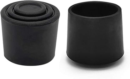 Flyshop Furniture Table Covers Non-Slip Durable Rubber Leg Tips Chair Leg Caps Floor Protector Round Black 4PCS Size 32mm, 1-1/4"