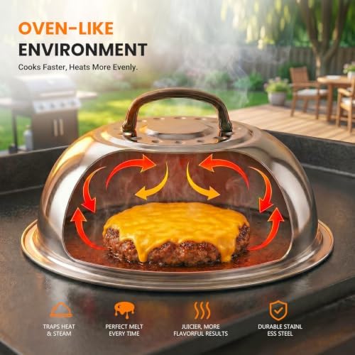 Overmont 31PC Griddle Accessories Kit, Spatula Set with Basting Cover Press