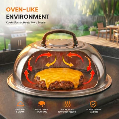 Overmont 31PC Griddle Accessories Kit, Spatula Set with Basting Cover Press