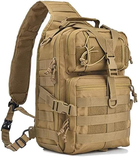 hopopower Tactical Sling Bag Pack Military Rover Shoulder Backpack EDC Assault Range Bag, Water-Resistant
